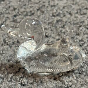 Mini Clear Glass Duck Figurine 2”
